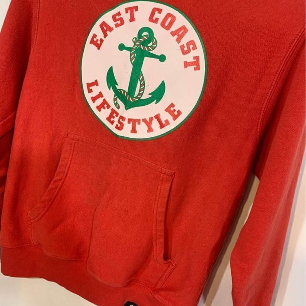EAST COAST LIFESTYLE (youth) size Medium hoodie! Bright red. - Picture 7 of 7